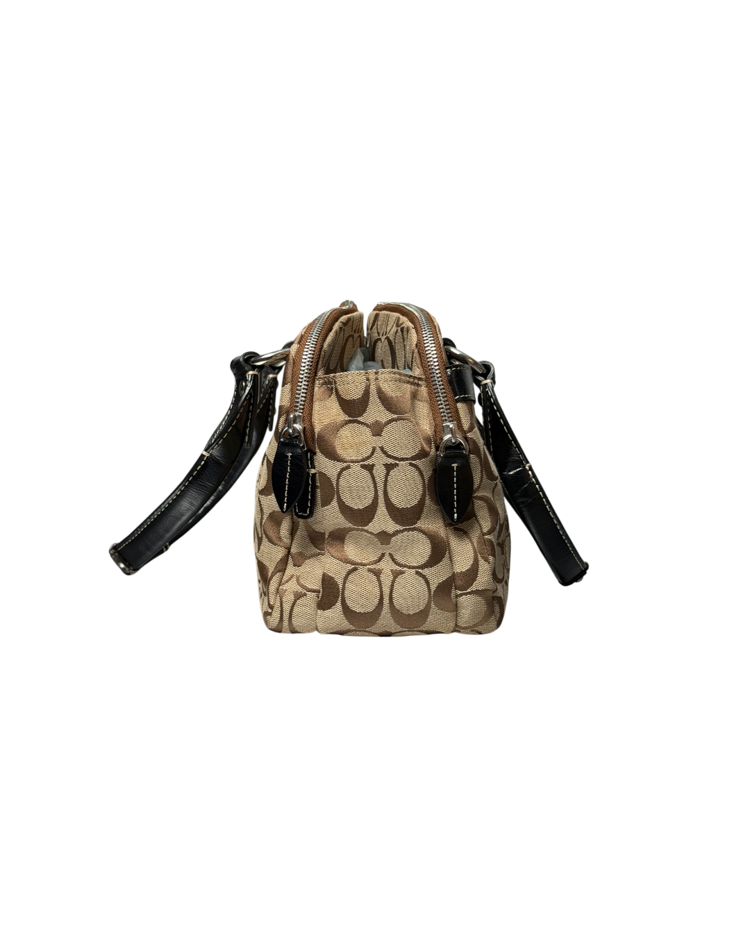 Coach Penelope Signature Hobo Bag Beige Brown