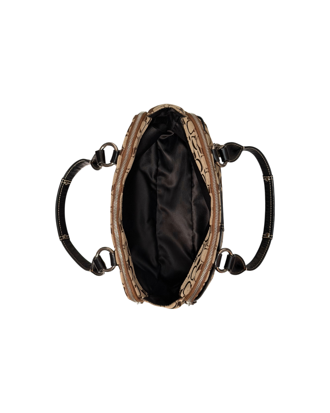 Coach Penelope Signature Hobo Bag Beige Brown