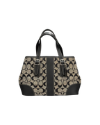 Coach Signature Handybag Grey Black