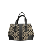 Coach Signature Handybag Grey Black