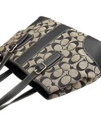 Coach Signature Handybag Grey Black