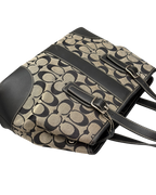 Coach Signature Handybag Grey Black
