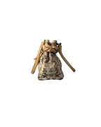 Coach Woven Signature Hampton Bag Beige Leather