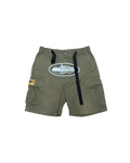 Corteiz Alcatraz Cargo Shorts Olive