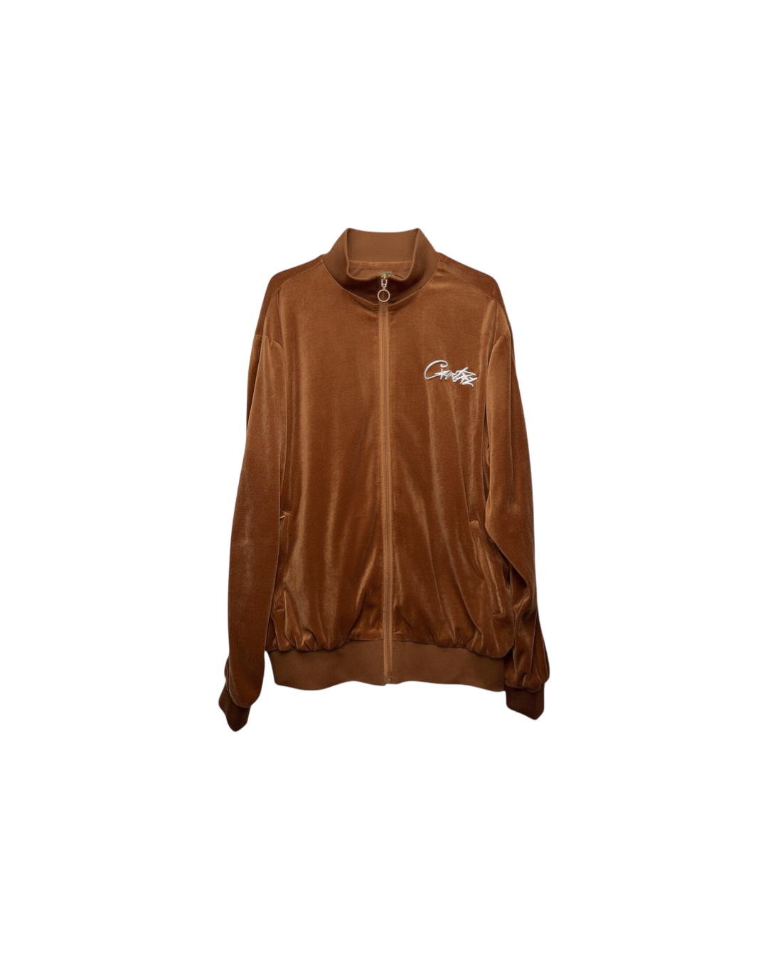 Corteiz All Starz VVS Velour Jacket Brown