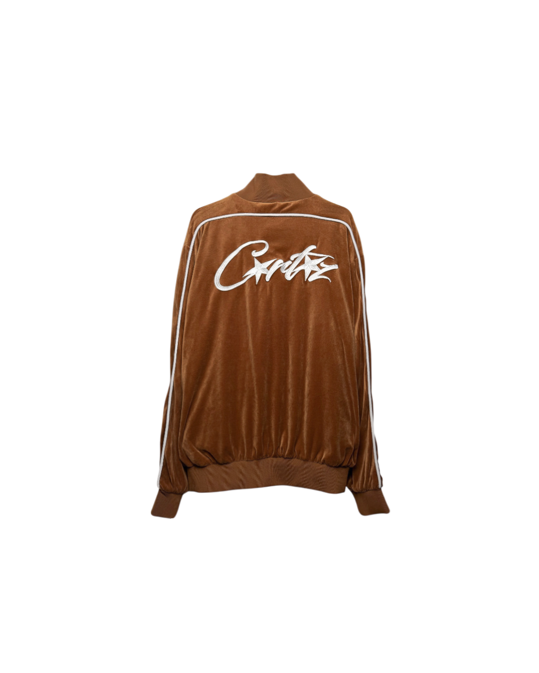 Corteiz All Starz VVS Velour Jacket Brown