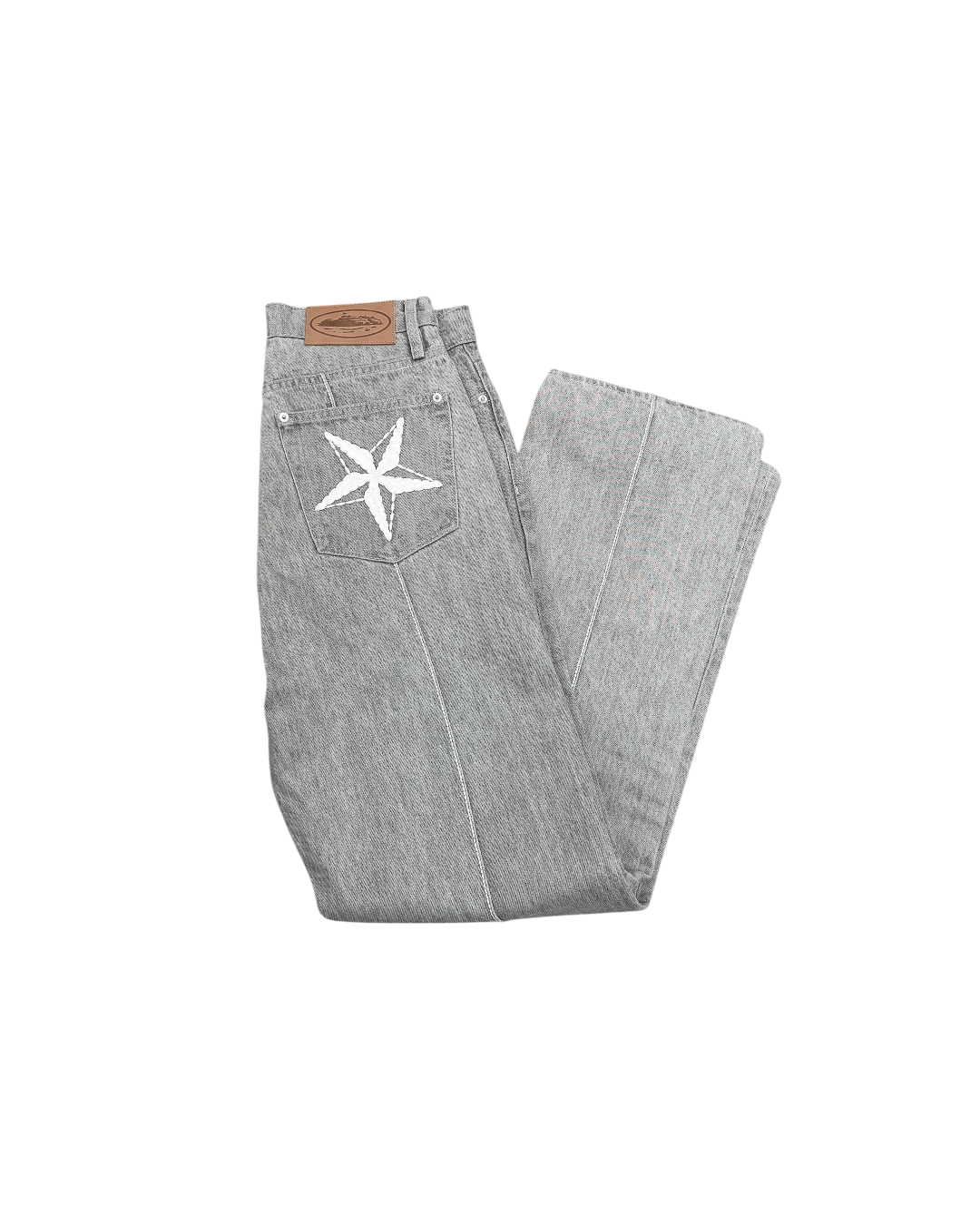 Corteiz Denim Jeans Grey