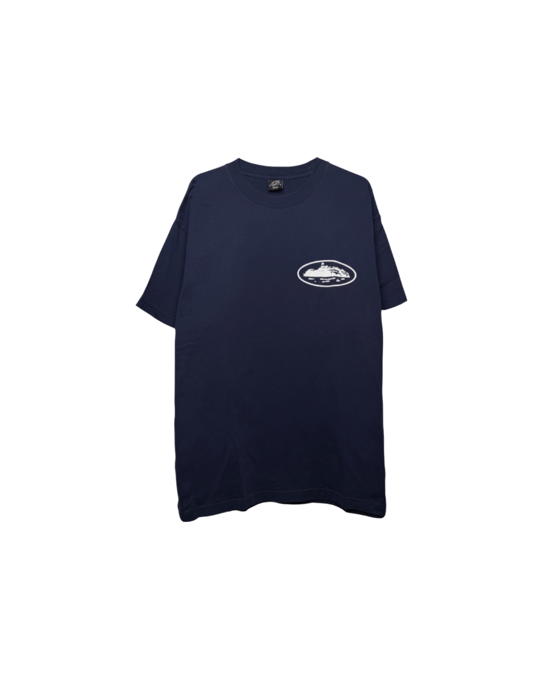 Corteiz OG Island Alcatraz Logo T-Shirt Navy White