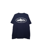 Corteiz OG Island Alcatraz Logo T-Shirt Navy White