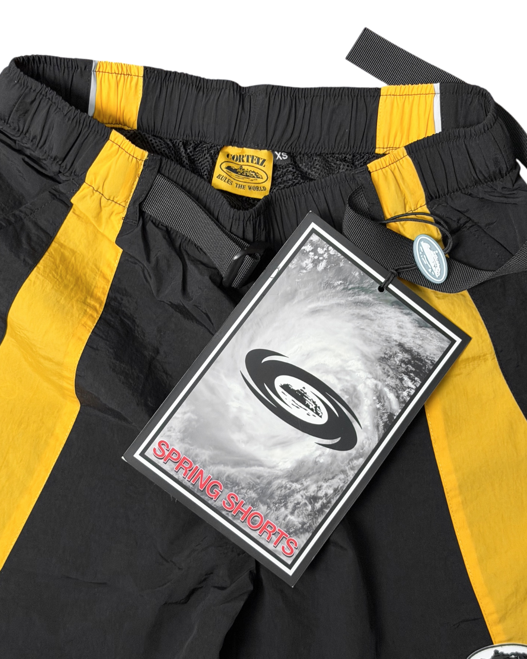 Corteiz Spring Shorts Black Yellow SS23