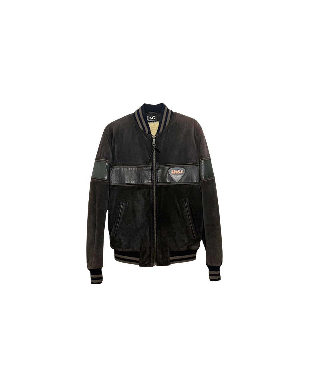 D&G Vintage Leather Jacket Brown