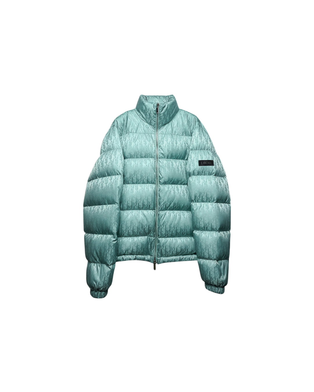 Dior Men Oblique Puffer Jacket Tiffany