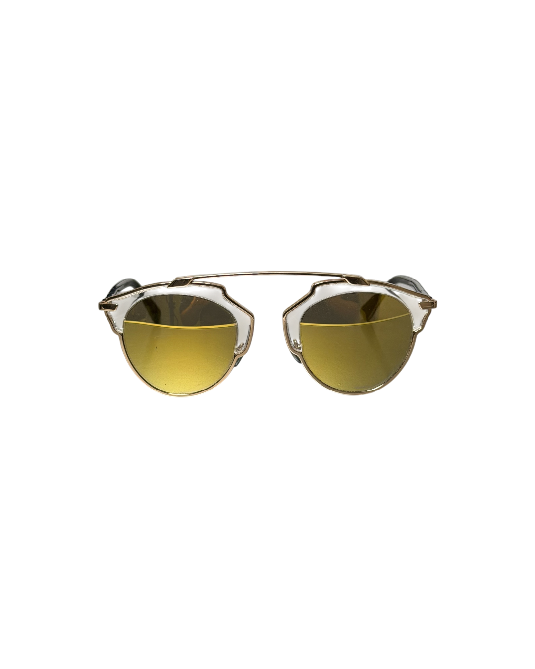 Dior So Real Sunglasses Mirrored Lenses Yellow