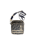 Dior Trotter Monogram Canvas Shoulder Bag Blue