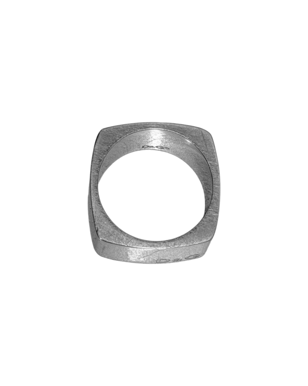 Dolce & Gabbana D&G Basng Ring Dinstinct Square Silver