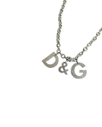 Dolce & Gabbana D&G Logo Charm Necklace