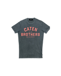 Dsquared2 Caten Brothers Print T-Shiret Grey Red