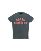 Dsquared2 Caten Brothers Print T-Shiret Grey Red