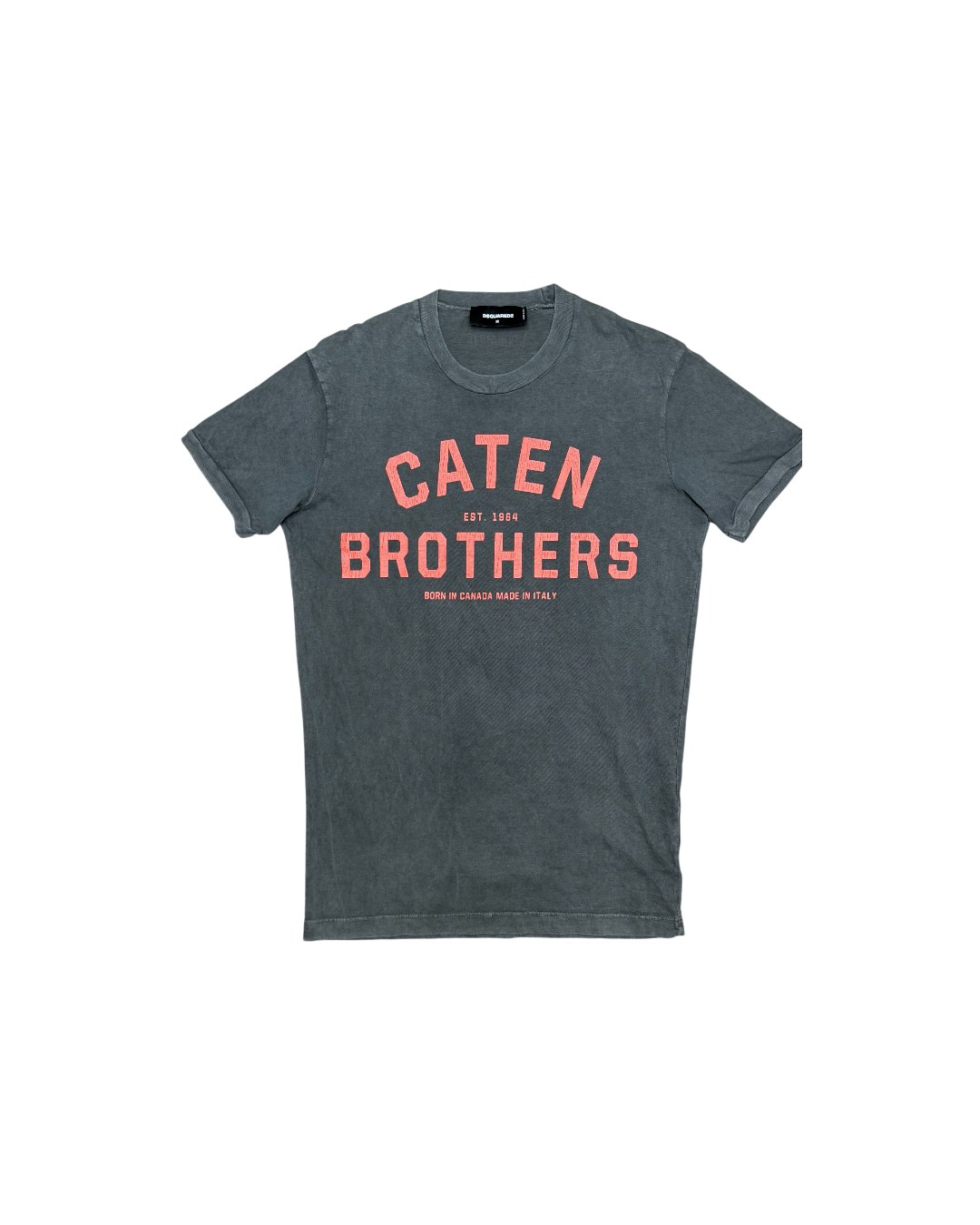 Dsquared2 Caten Brothers Print T-Shiret Grey Red