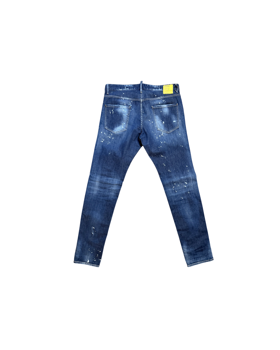 Dsquared2 Skater Denim Jeans Distressed Paint Blue