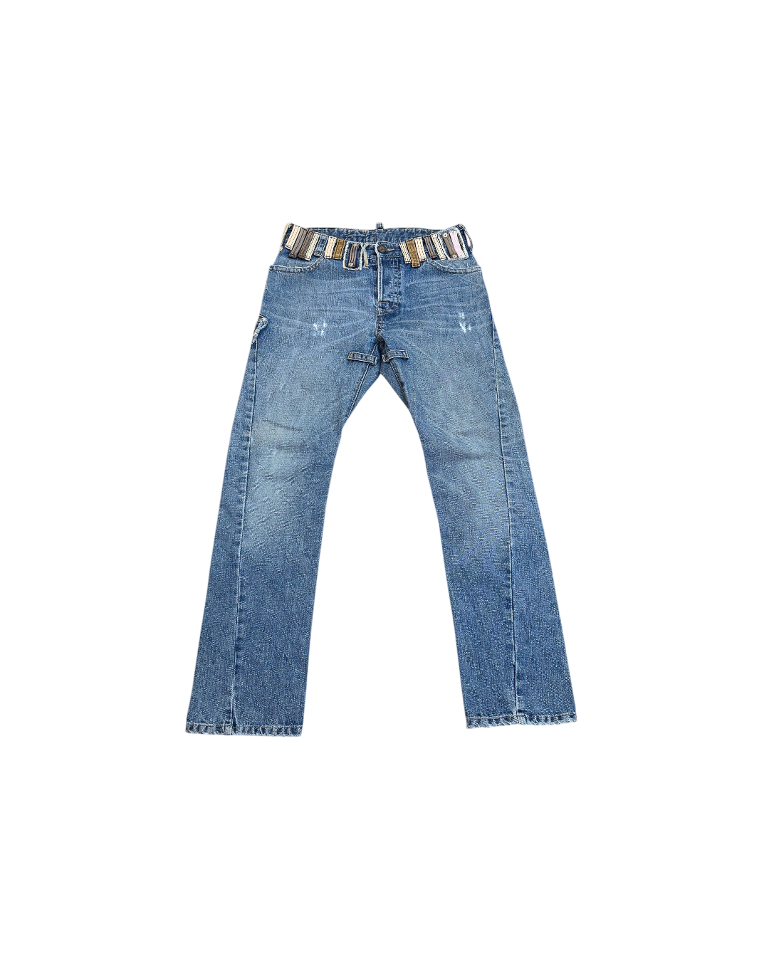 Dsquared2 Distressed Denim Jeans Pocket Waistband