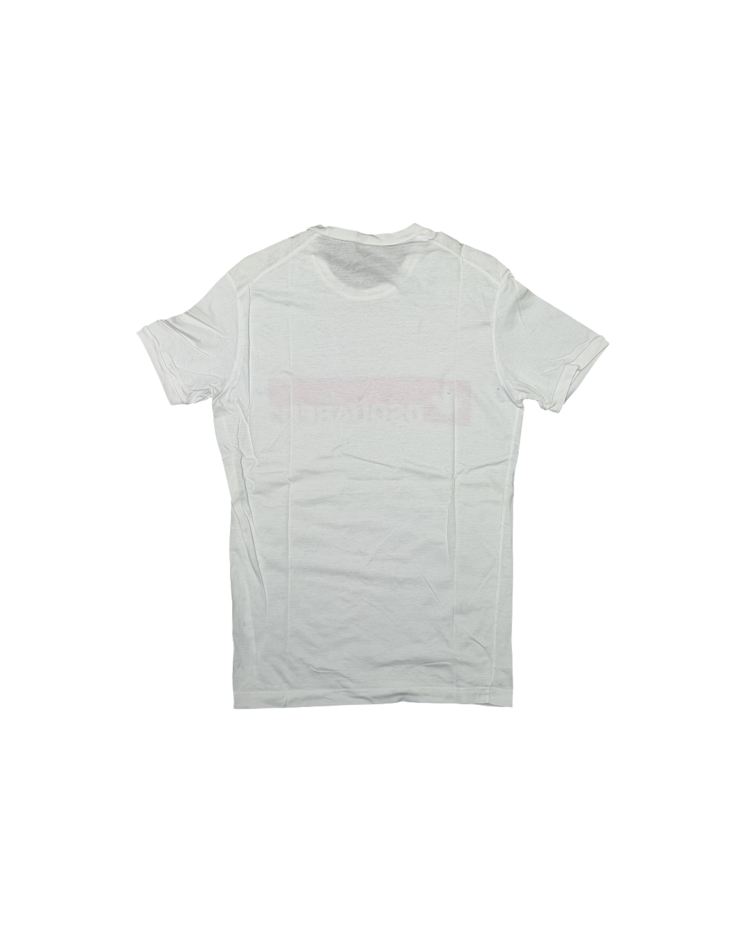 Dsquared2 T-Shirt Spell Out Maple Leaf White Red