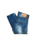 Dsquared2 Tidy Biker Jeans Distressed Blue Patch Splatters