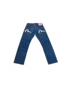 Evisu Hand Painted Seagull Jeans Dark Blue