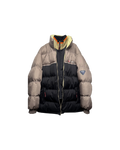 FUBU Oversized Puffer Jacket Beige Black