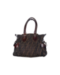 Fendi Zucca Canvas Hand Bag Brown