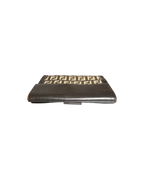 Fendi Zucchino FF Logo Compact Wallet Brown