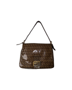 Fendi Zucchino Mamma Baguette Shoulderbag Hardware Canvas