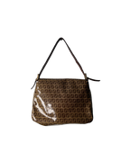 Fendi Zucchino Mamma Baguette Shoulderbag Hardware Canvas