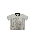 Fucking Awesome Perspective Statue Polo Grey