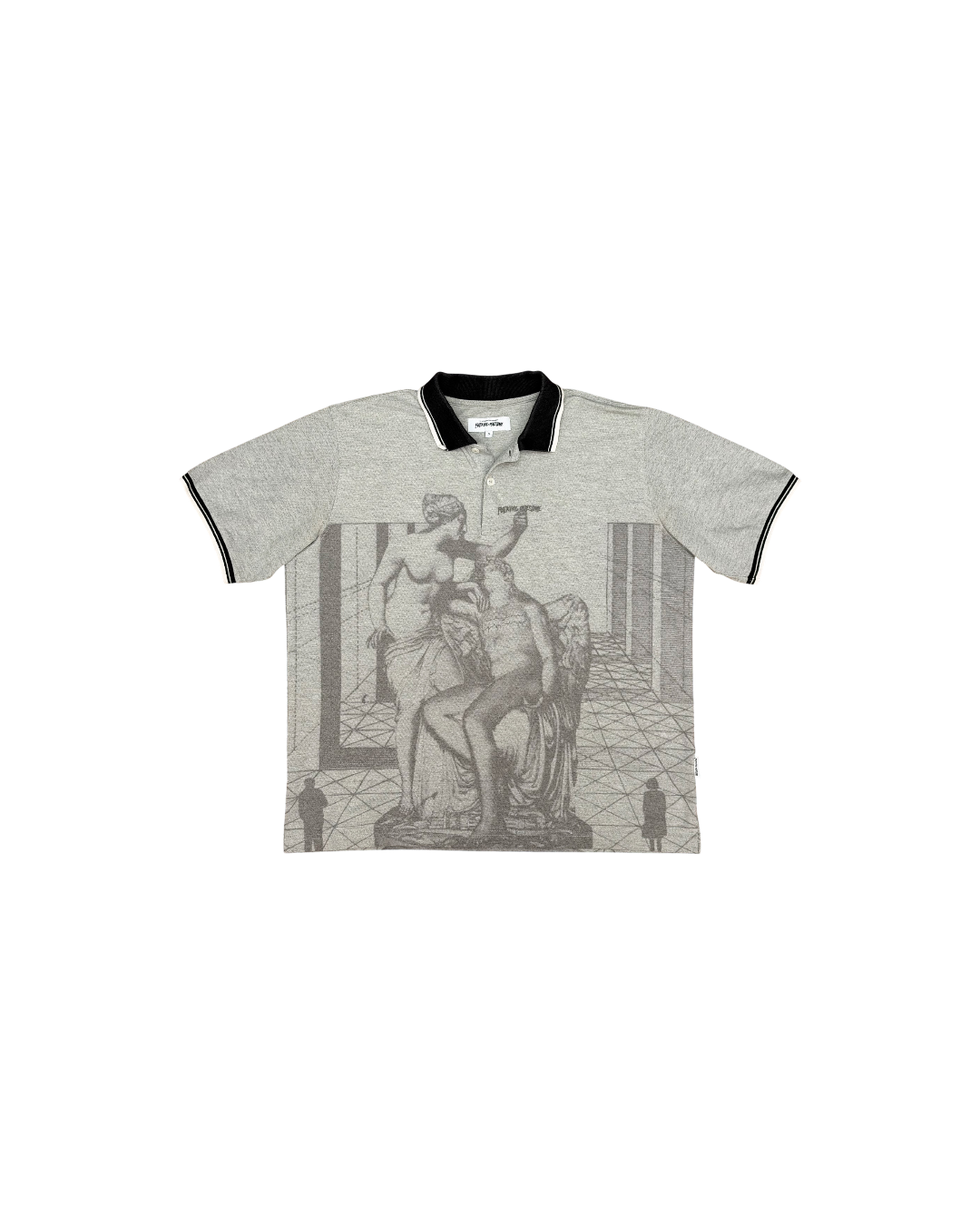 Fucking Awesome Perspective Statue Polo Grey