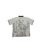 Fucking Awesome Perspective Statue Polo Grey