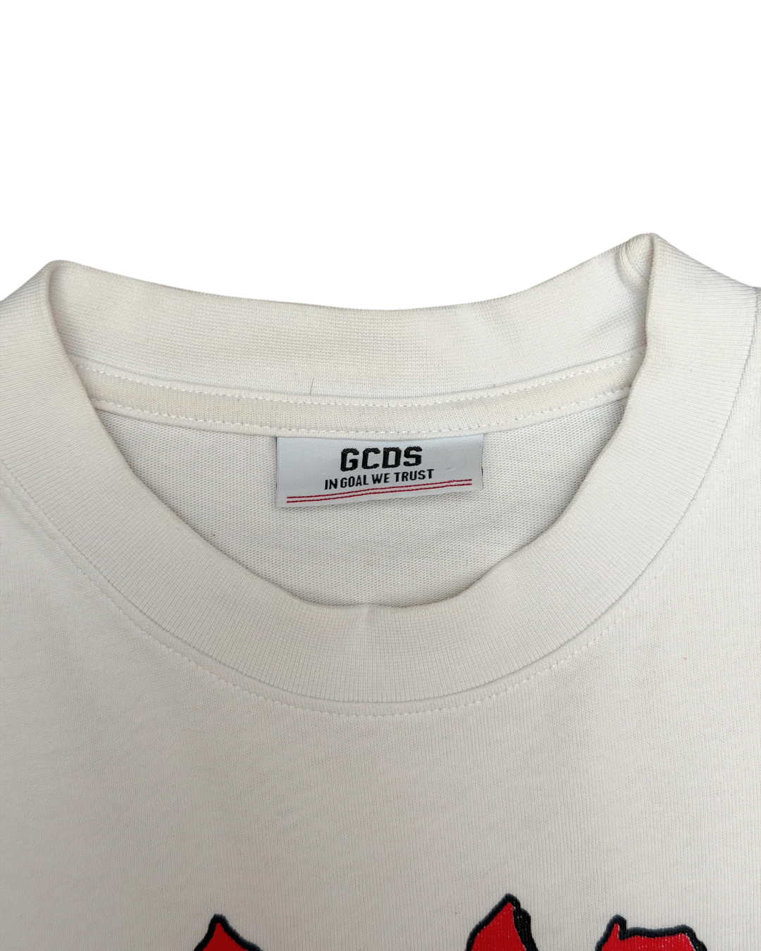 GCDS Gods Crew Graphic T-Shirt White