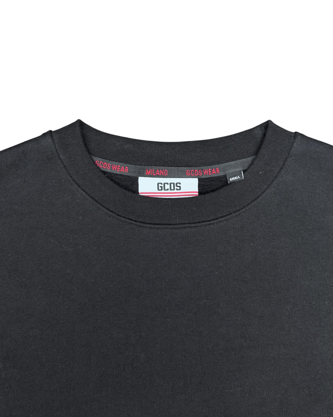 GCDS Milano Lettering Crewneck Black