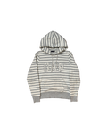 Gap Striped Hoodie Grey White