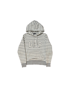 Gap Striped Hoodie Grey White