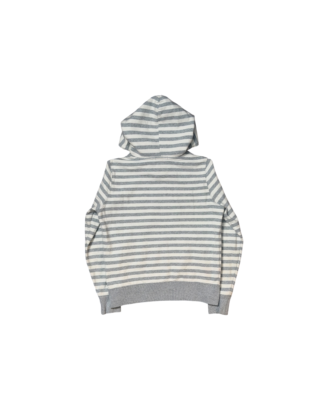 Gap Striped Hoodie Grey White