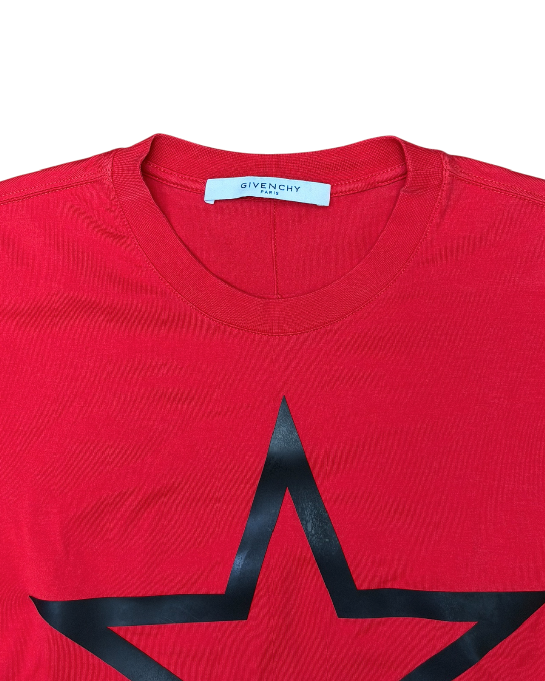 Givenchy Star Logo T-Shirt Red Black