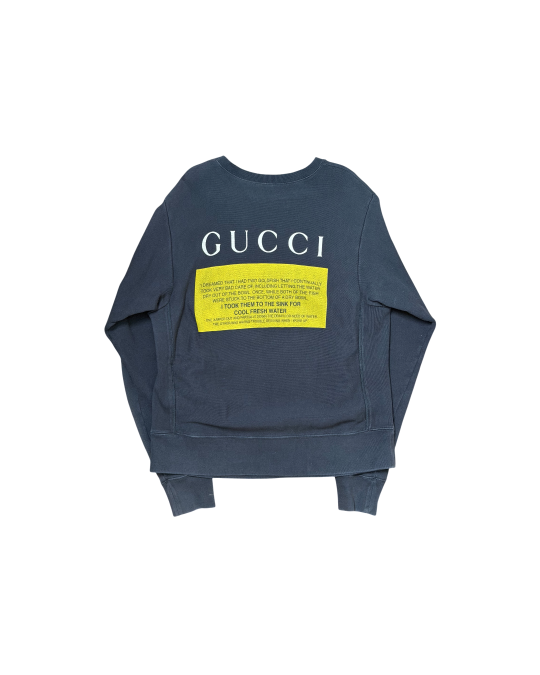 Gucci Black Cat Blind for Love Crewneck Black Washed