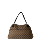 Gucci Eclipse Shoulder Bag GG Monogram Canvas Brown