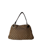 Gucci Eclipse Shoulder Bag GG Monogram Canvas Brown