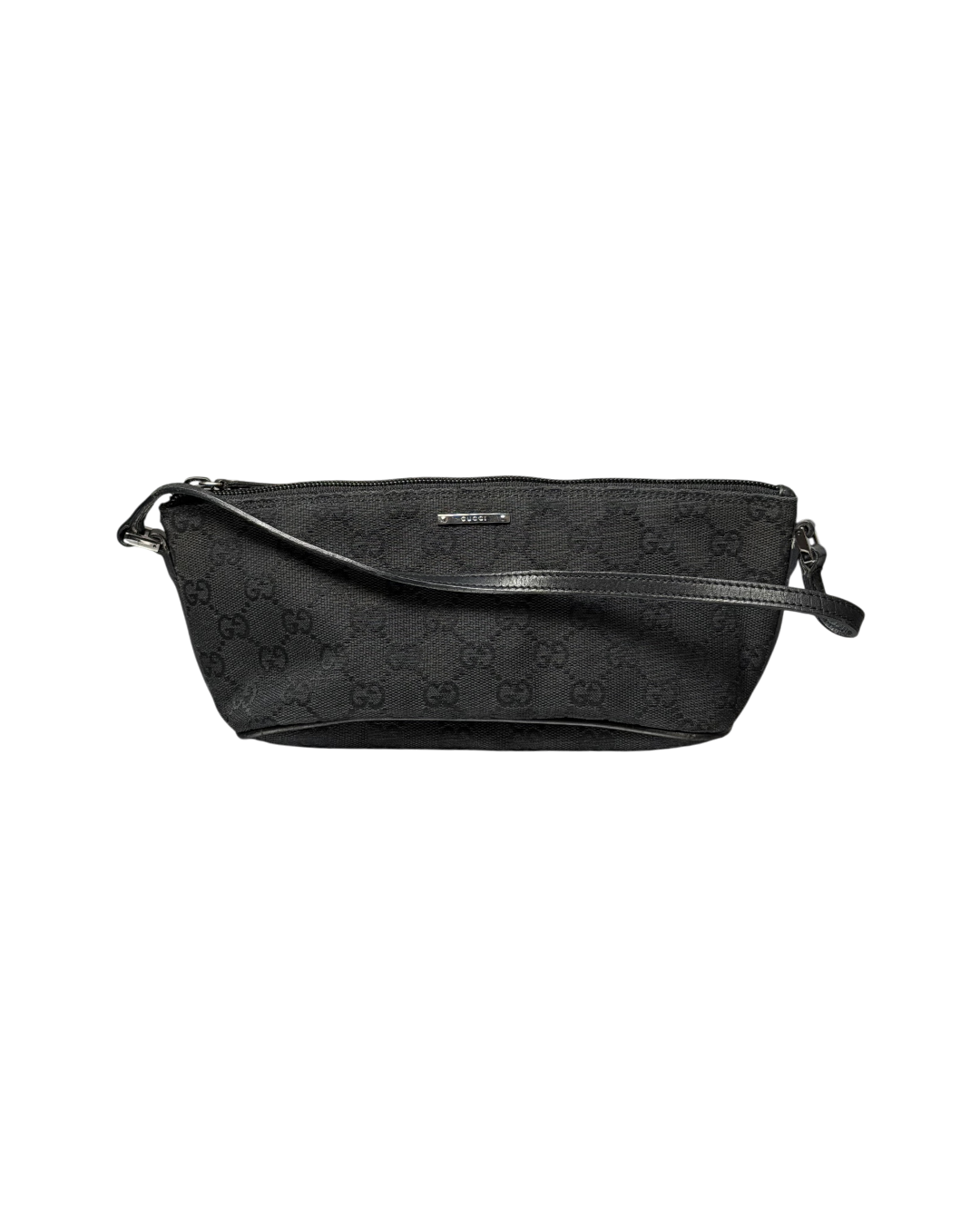 Gucci GG Canvas Boat Baguette Black