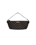 Gucci GG Canvas Boat Pochette Beige Black