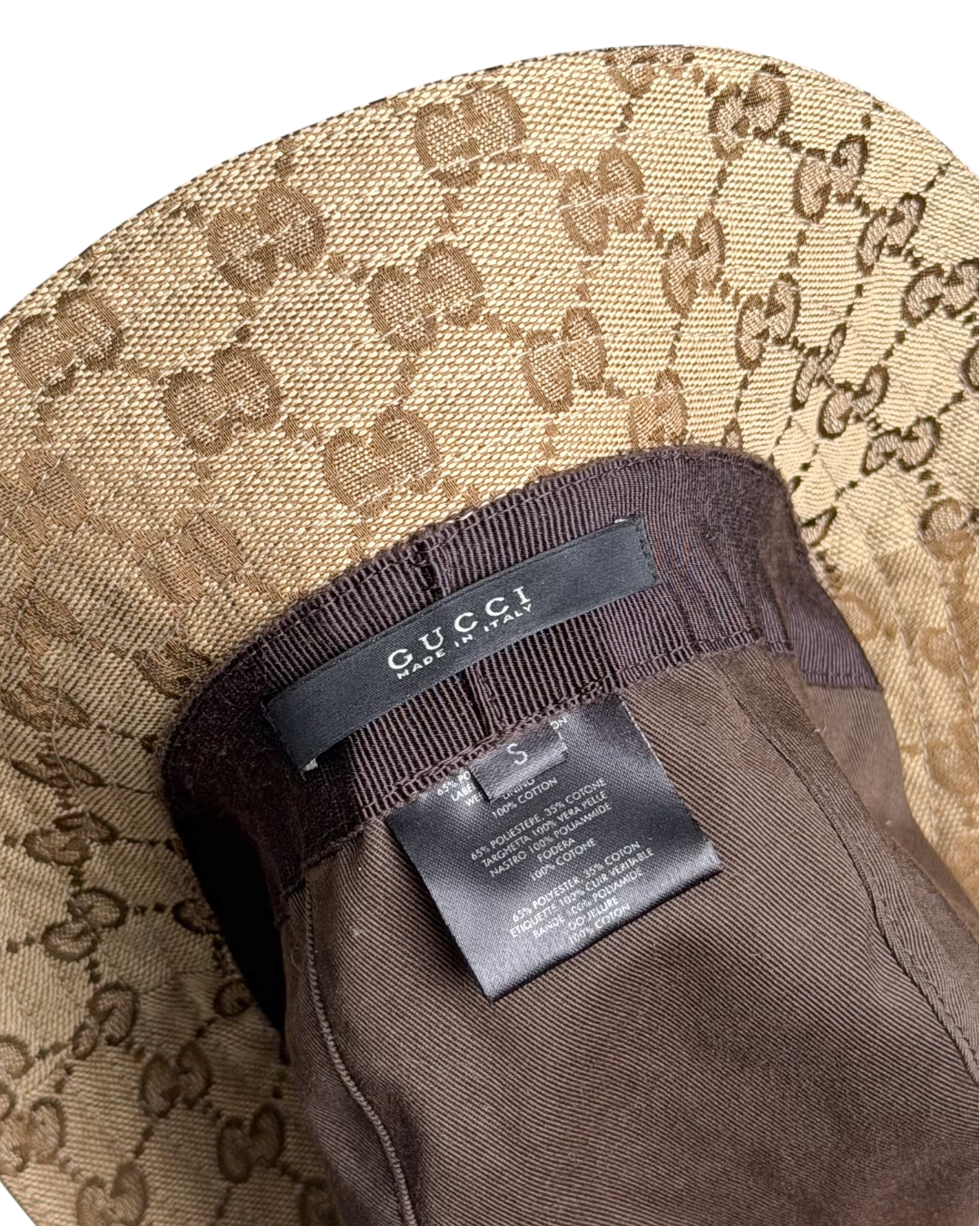 Gucci GG Canvas Bucket Hat Beige