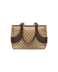 Gucci GG Canvas Tote Bag Neutrals Tote Beige Brown Leather