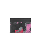 Gucci GG Card Holder Pink Red Camo Leather